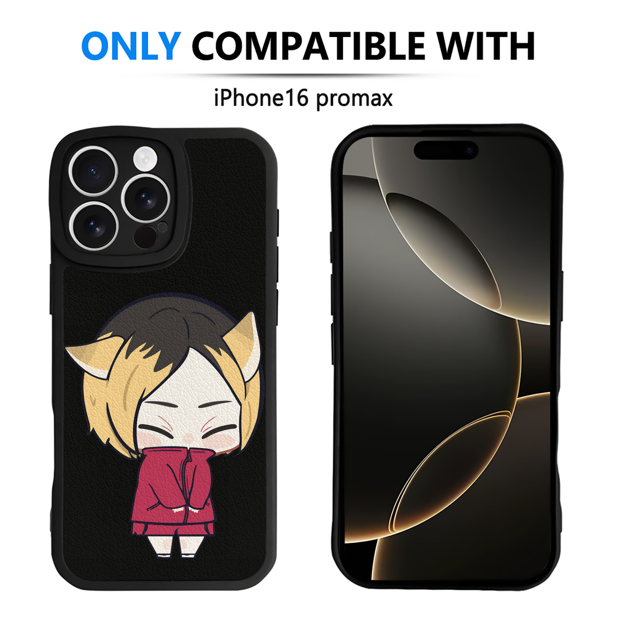 （画像用） ハイキュー!! Haikyu!! 【iPhone 16シリーズ対応】シリコンスマホケース（レザー調） 材質：シリコン